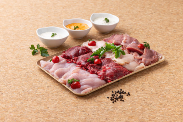 Plateau pierrade 4 personnes viande rouge et blanche