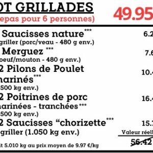 Lot Grillades