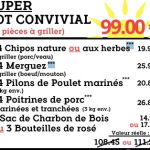 SUPER LOT CONVIVIAL