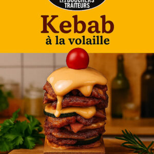 Broche kébab au poulet 800g env