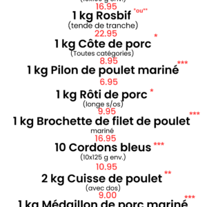 Lot gastronomique BBQ