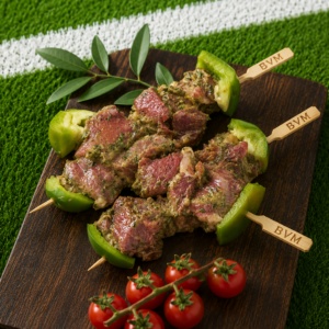 brochette d'agneau marinade maître d'hôtel
