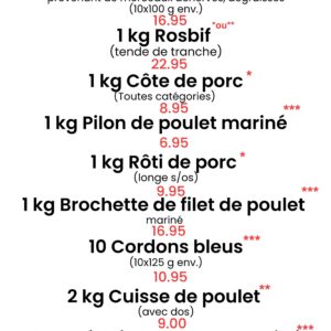 Lot gastronomique barbecue