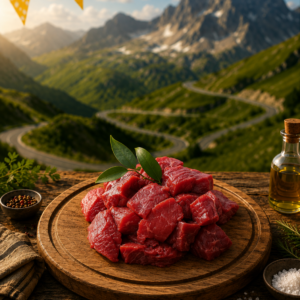 Viande à brochette - tranche