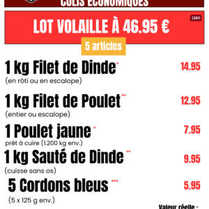 Lot Volaille
